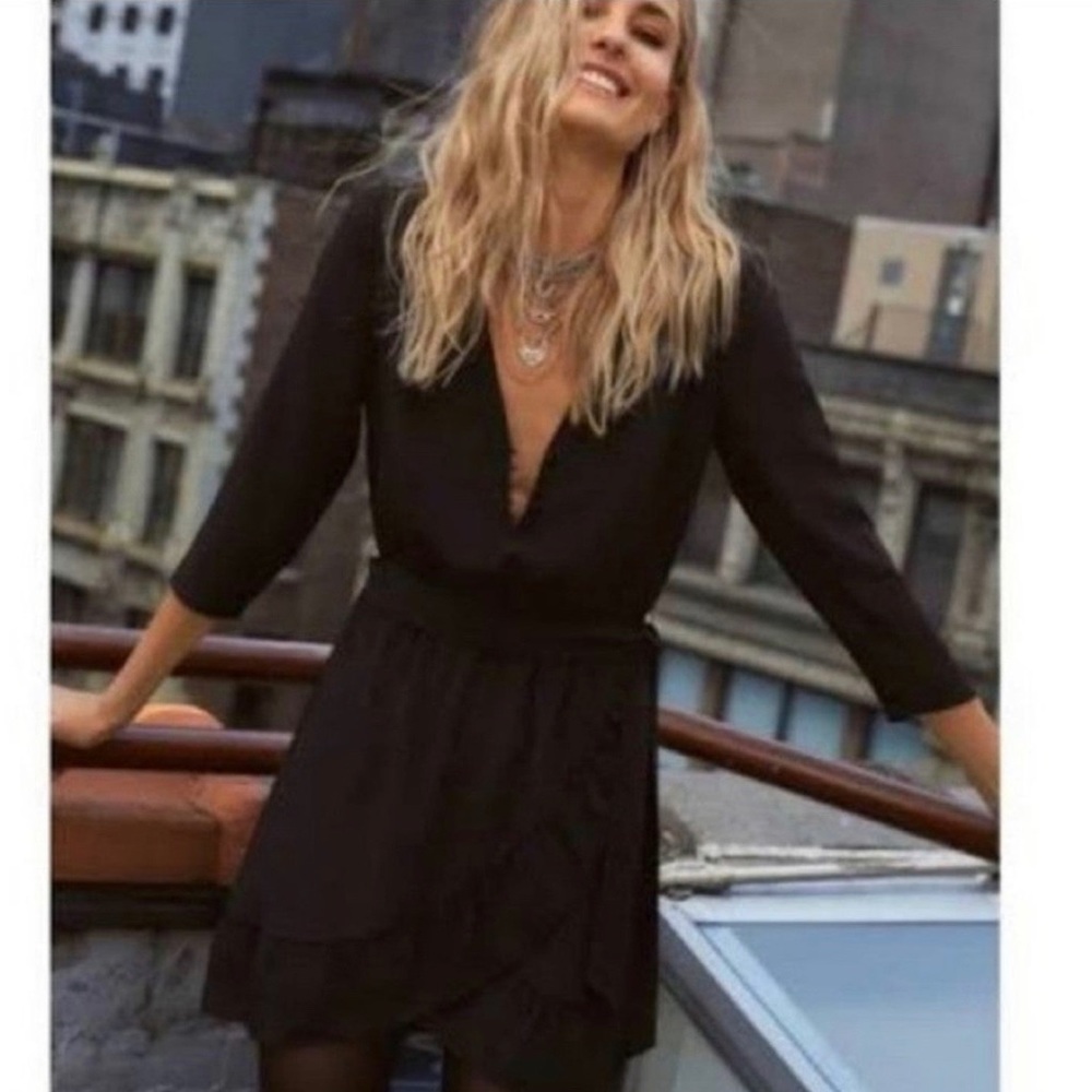 New Sezane Black Emma Dress. Size FR 36 US 4